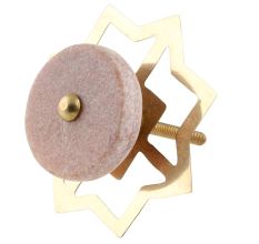 Baby Pink Pink Stone Flat Dresser Knob